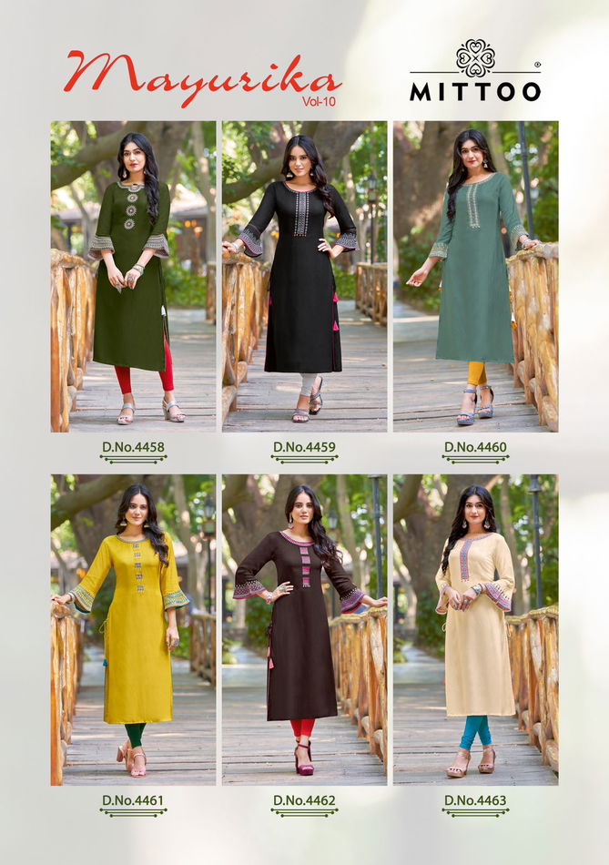 Mayurika Vol 10 By Mittoo Designer Kurtis Catalog